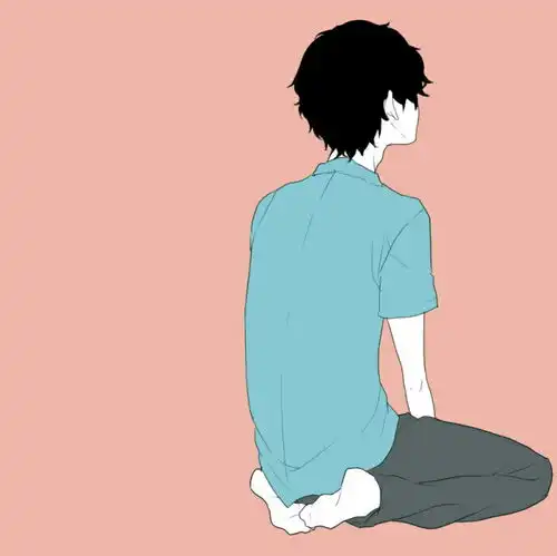  情侣头像纯色动漫头像二次元