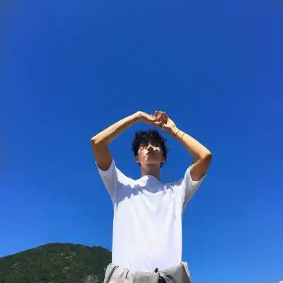  蓝色头像男生高清图片蓝色系帅气有个性