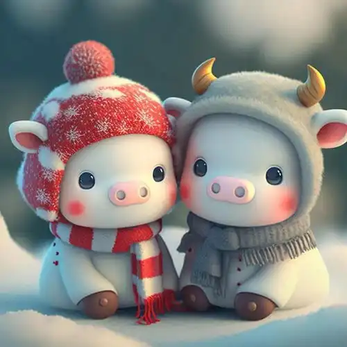  萌萌的情侣版十二生肖宝贝