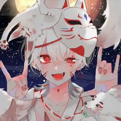  黑暗系头像男二次元孤独忧郁血腥头像