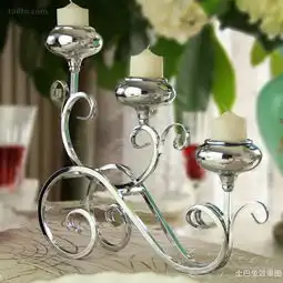  铁艺婚庆烛台效果图片