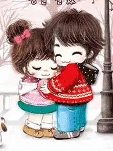  卡通qq情侣头像