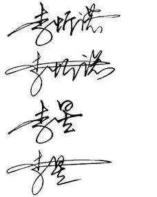  请给我设计一个情侣艺术签名,我叫李忻诺,他叫李星