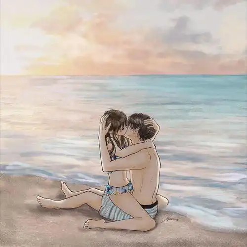  看完老脸就红,日本插画师笔下又污又甜的情侣日常,场面太过劲爆,看完面红耳赤