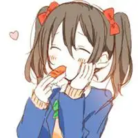  动漫女生吃东西头像微信头像图片大全