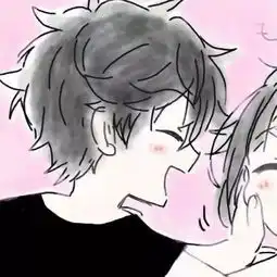  情侣头像想在大风天去见你,一把吹进你的怀里