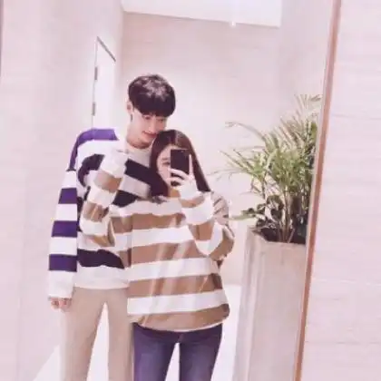  情侣头像清纯一男一女,我们有着太多的模切