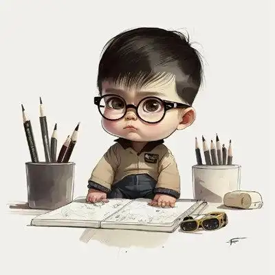  2023抖音超火霸气超拽萌娃职业头像图片