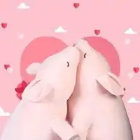  猪猪情侣头像一人一张微信头像图片大全