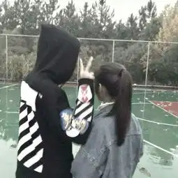  优质复古的情侣头像穿梭过去