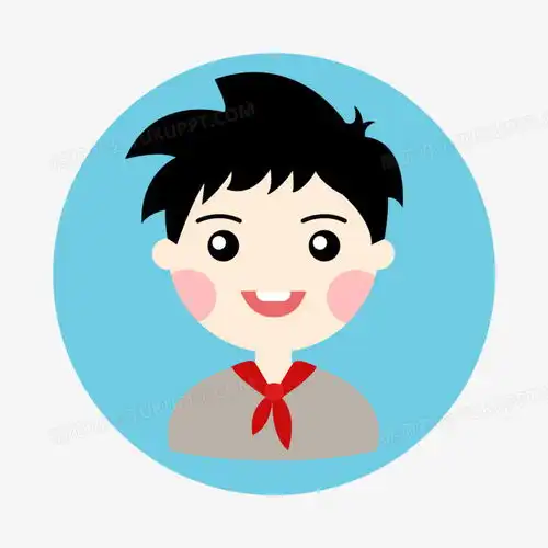  简约卡通男学生头像元素png图片素材下载学生png熊猫办公