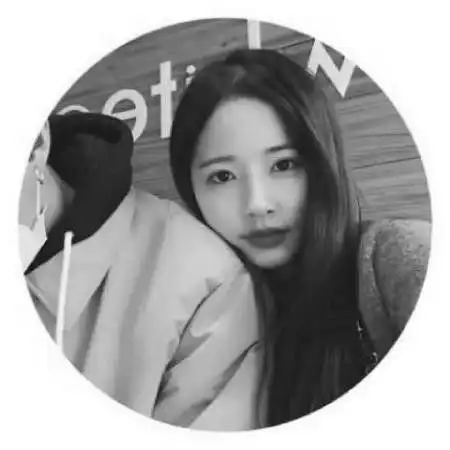  黑白情侣头像一男一女,个性创意圆形边框的