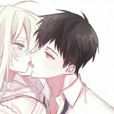  动漫情侣头像一对接吻一攻一受cp头像一左一右,卡通头像图片