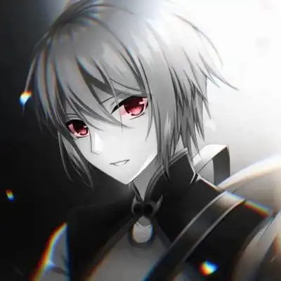  黑白动漫头像男红眼,超好看只要你喜欢就拿走