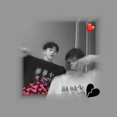  好看黑白情侣头像,最经典特好看的美化版本