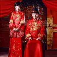  古风红色嫁衣情侣头像微信头像图片大全