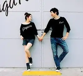  情侣装秋装套装杂志