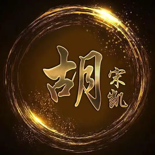  你的头像该换了,18款黑金炫光姓氏壁纸,微信头像