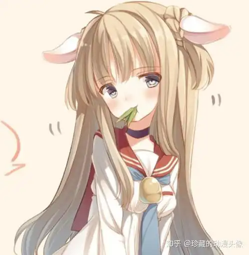  唯美头像卡通手绘插画,气质高雅,貌美如花的二次元美人