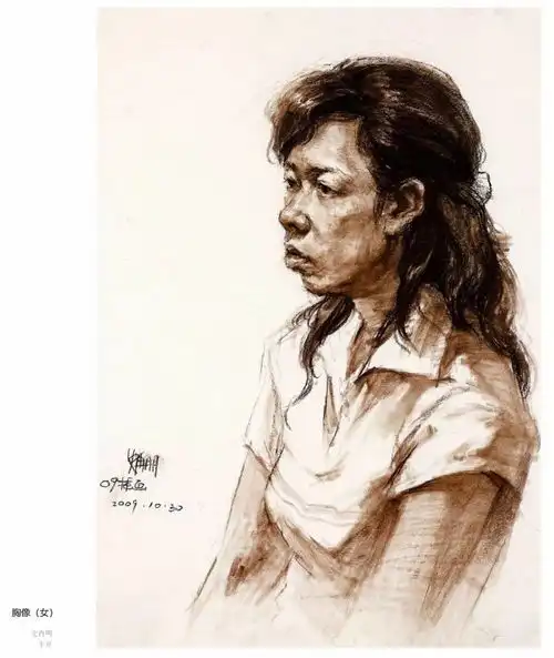  广美风素描长啥样广美基础部留校作品欣赏