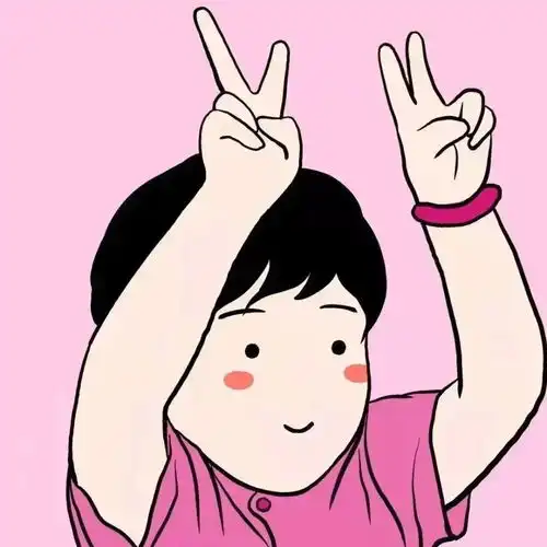  情侣头像粉色系一男一女可爱动漫cp情头一对