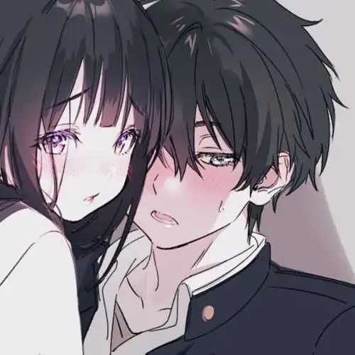  超好看的动漫情侣头像双人,爱你的人陪你一路向北