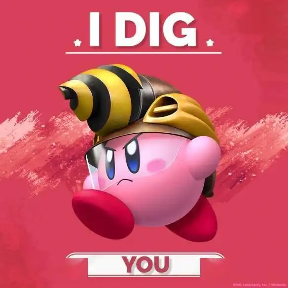  星之卡比情人节卡片宝可梦情人节贺图