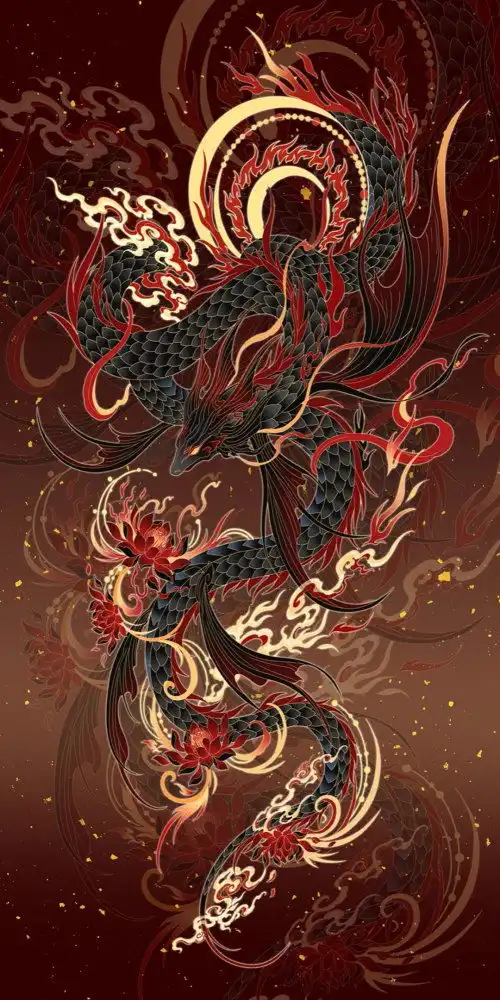 手机壁纸古代麒麟瑞兽手机壁纸,所到之处,万物复苏