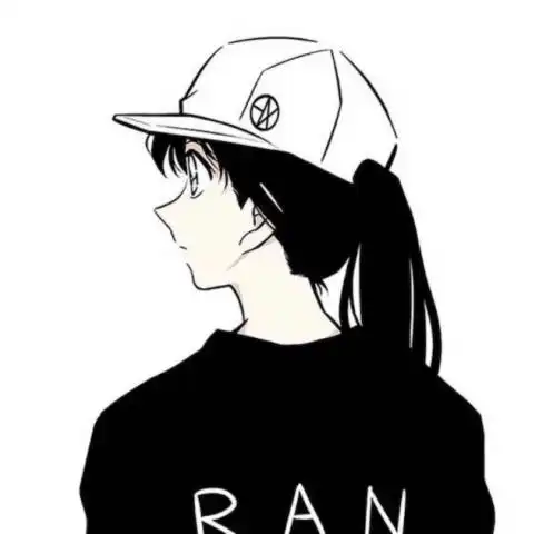  高冷黑白动漫情侣头像单人版霸气黑白两张分开