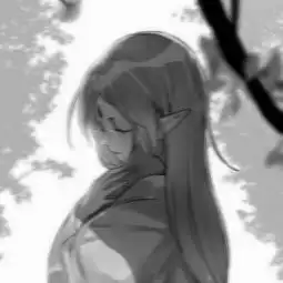  黑白动漫女头像高冷冷酷黑色二次元头像