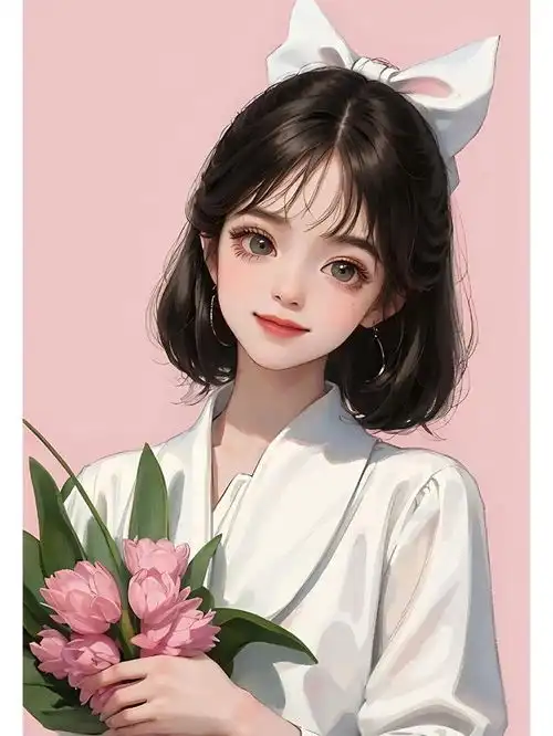  值得长期不换的捧花头像