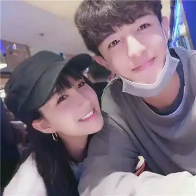  韩系风超幸福情侣头像高清韩版范情头一对