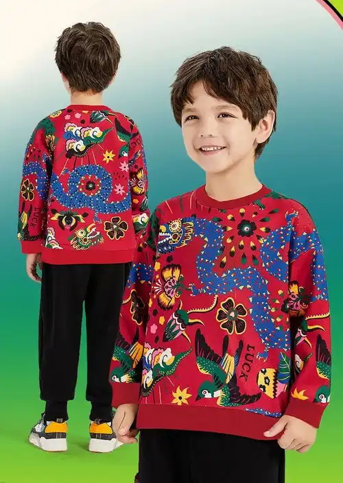  龙年买新衣,亲子装红红火火为什么我超推荐童装年衣