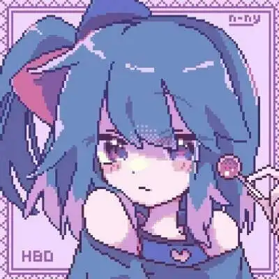  像素风动漫女头像图源于网络,侵权删