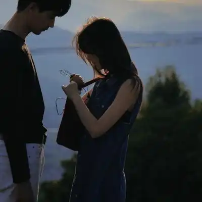  情侣头像很让人羡慕的情头真人好看朝着梦想不断努力时间总会给你想要的惊喜