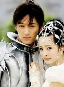  男才女貌郎有情妾有意屏幕上深爱的暧昧男女