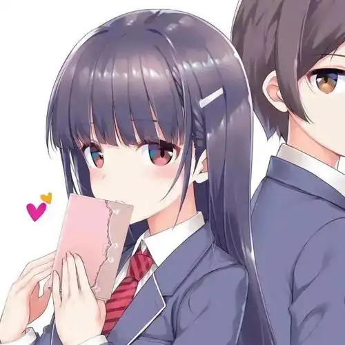  情侣头像人间是有不足但你在就能弥补