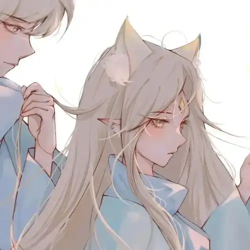  情侣头像光是遇见就很美好