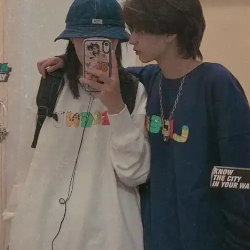  陪你看夕阳,情侣头像