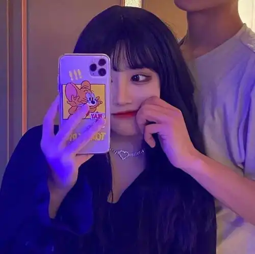  微信头像丨高冷情侣头像一男一女,情侣头像卡通呆萌一对