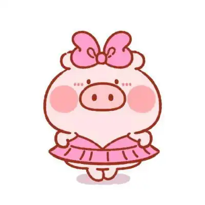  小猪情侣头像一左一右两只猪的情侣头像两张