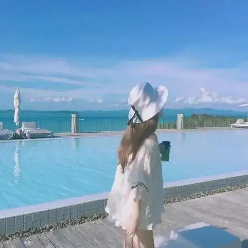  蓝色系女生头像