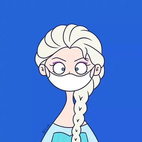  新年防疫控疫美术生在行动,用头像呼吁更多的人重视疫情