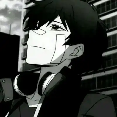  二次元丧系男头黑白能被偏爱男生头像我要个性网