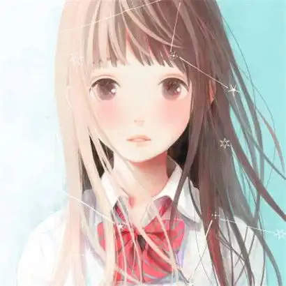  卡通女生头像冷酷美丽,回忆似风留不住