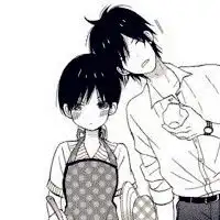  我们相约在校园,相爱在春天,黑白卡通情侣头像一对