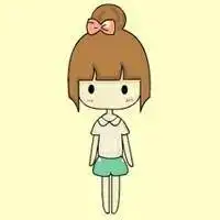  小鬼鬼卡通淑女qq头像