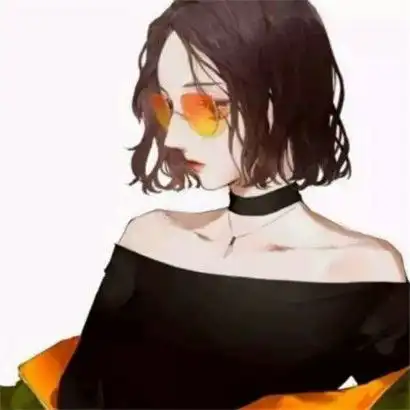  卡通女生头像冷酷美丽,回忆似风留不住