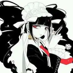  超级丧的动漫头像女二次元病娇血腥头像最恐怖