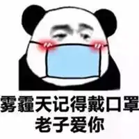  雾霾戴口罩表情包